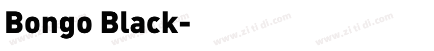 Bongo Black字体转换